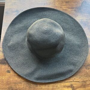 J. Crew Elegant Black Wide Brim Hat